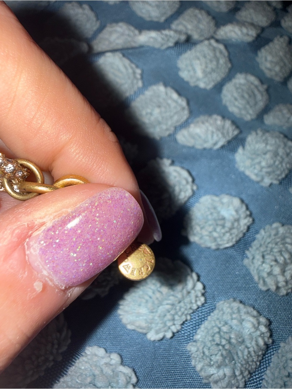 J. Crew Gold Crystal Link Bracelet - Picture 2 of 3